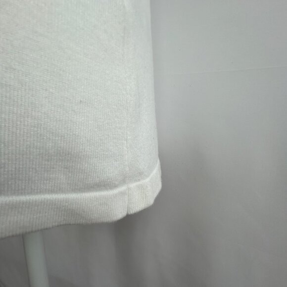 Karl Lagerfeld Paris minimalist white knit super soft top - Medium - Picture 4 of 8